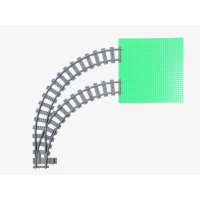 Wissel in bocht Rechts 90 graden R40